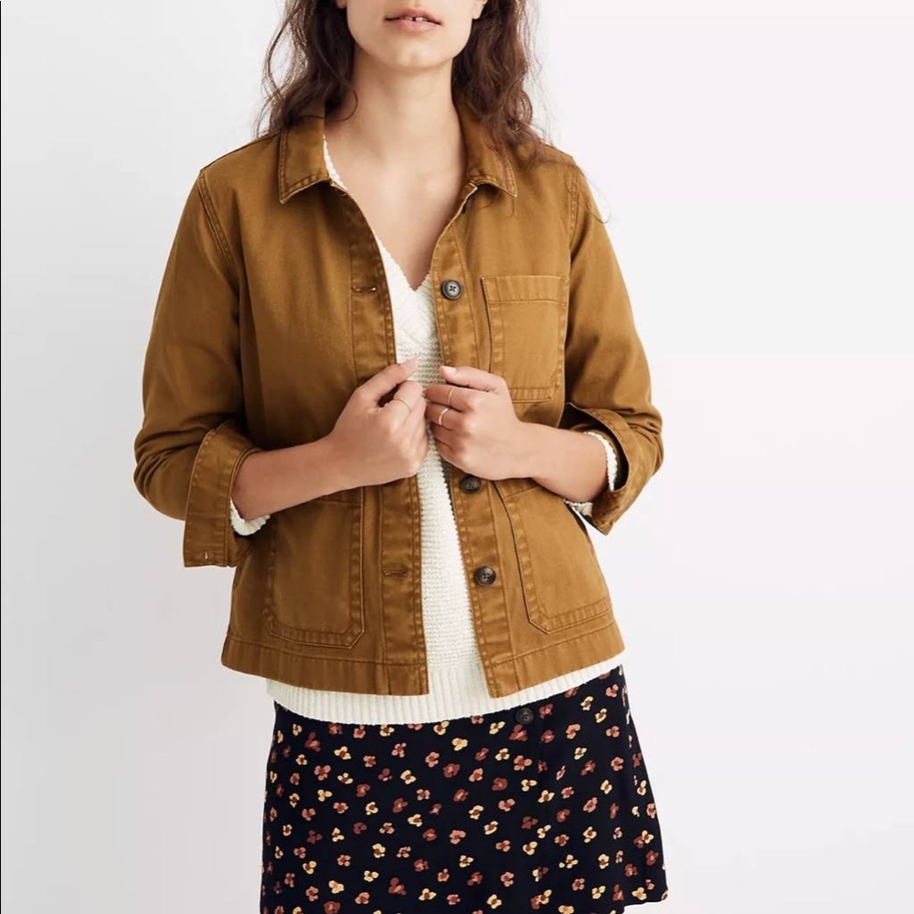 Madewell Garment Dyed Ashwood Chore Jacket in XXS